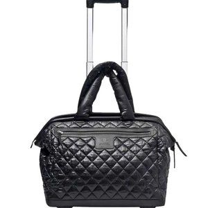 Chanel 2012 Coco Cocoon Quilted Case Trolley Black Luggage